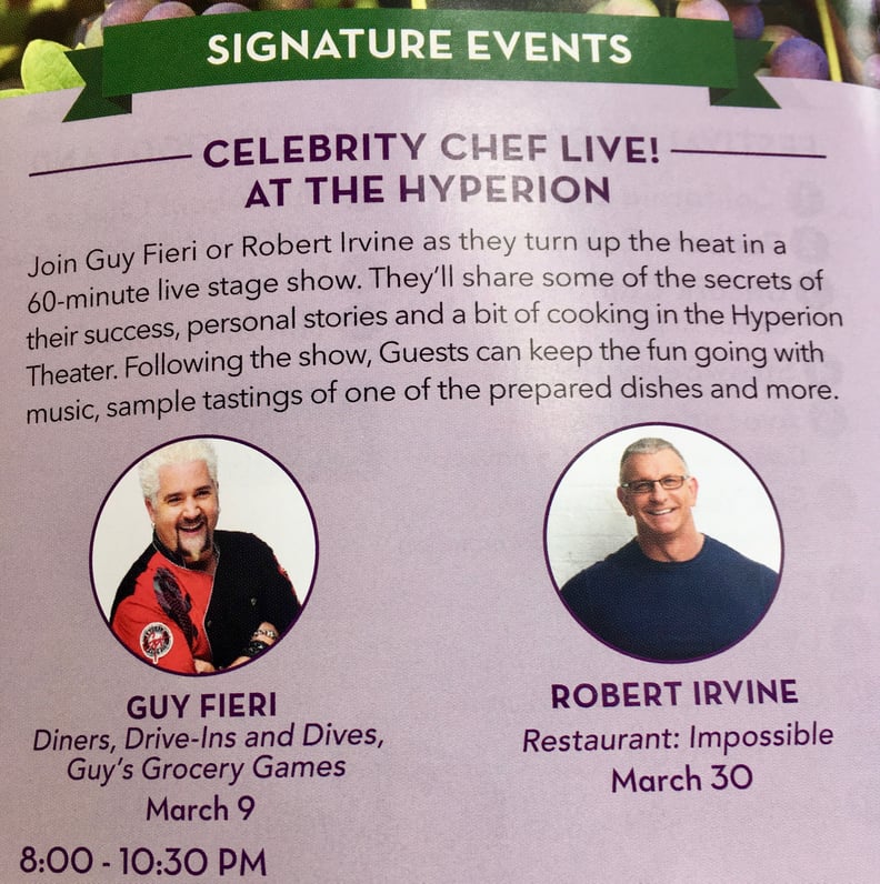 Celebrity Chef Live! at the Hyperion Theater