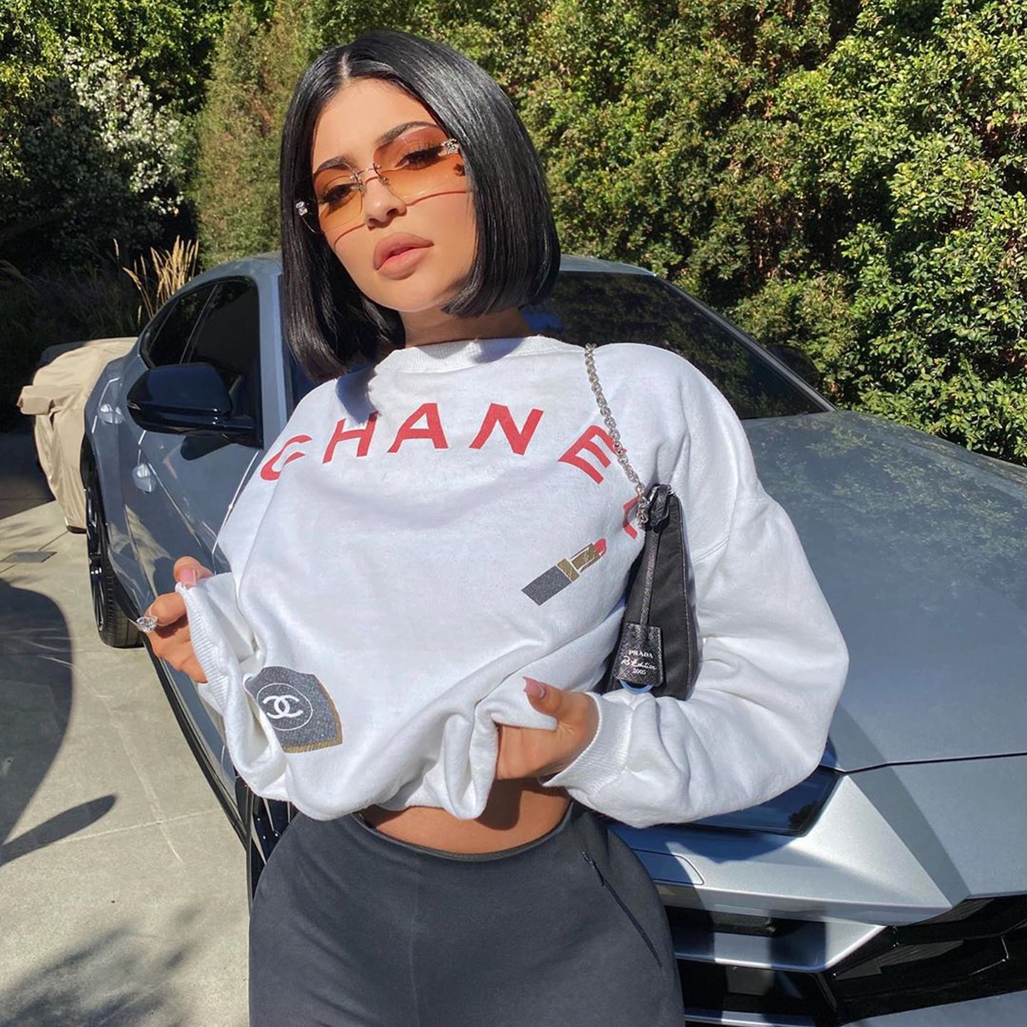 Kylie Jenner Wears Vintage Chanel Pullover Sweater | POPSUGAR Fashion