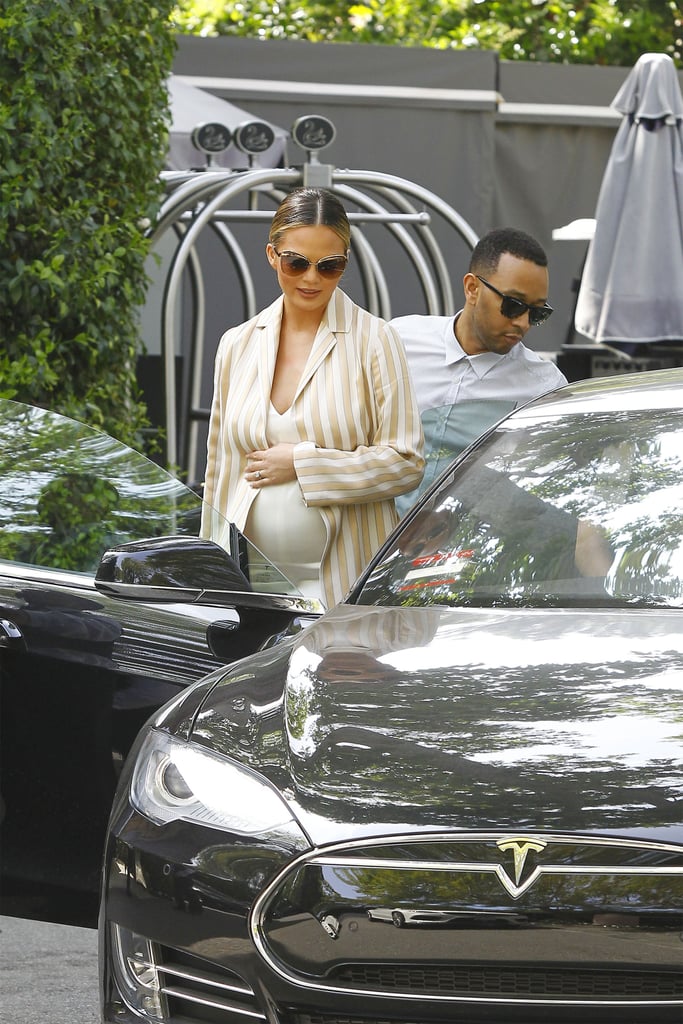 Chrissy Teigen and John Legend in LA March 2016