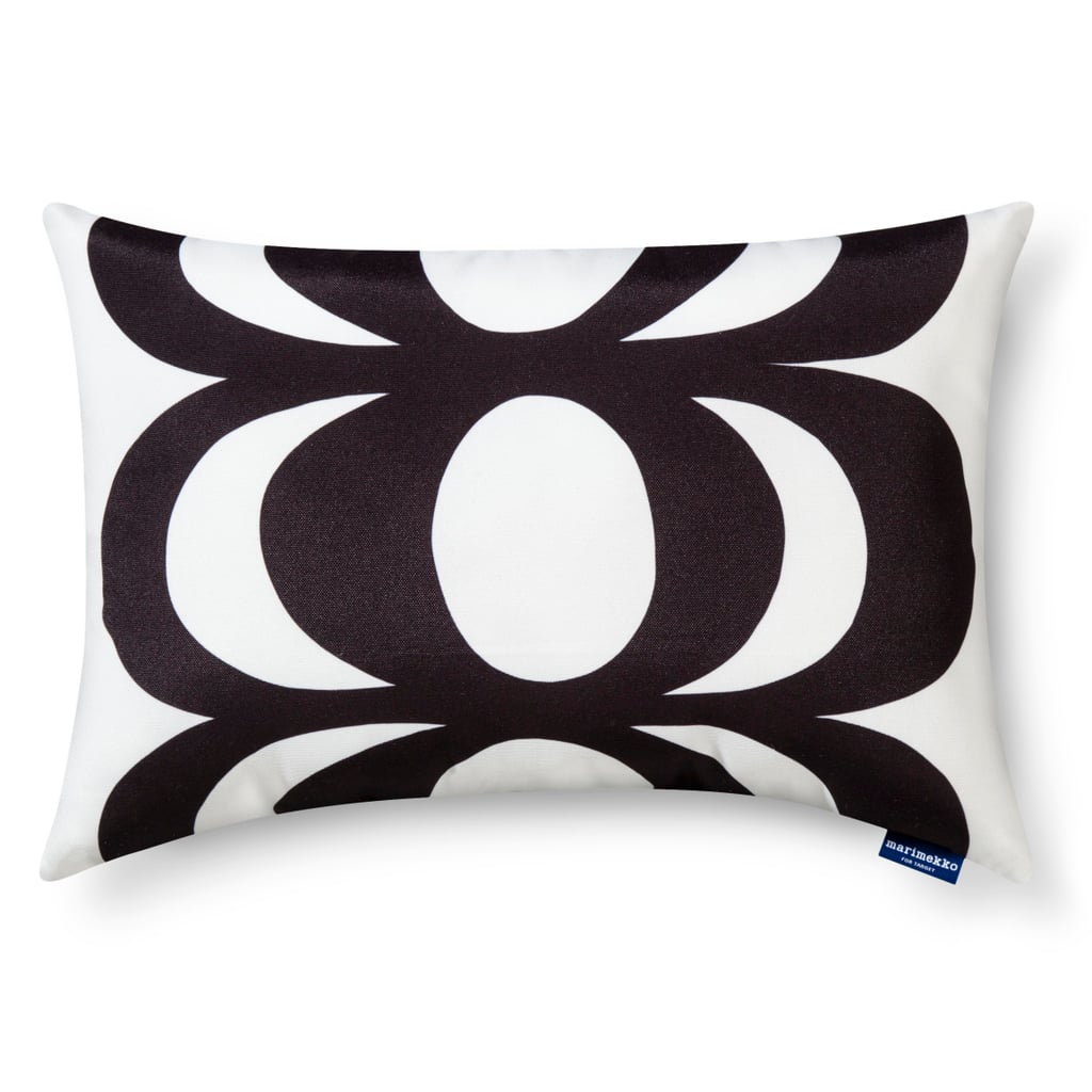 Kaivo & Okariino print indoor/outdoor lumbar pillow in black ($25)