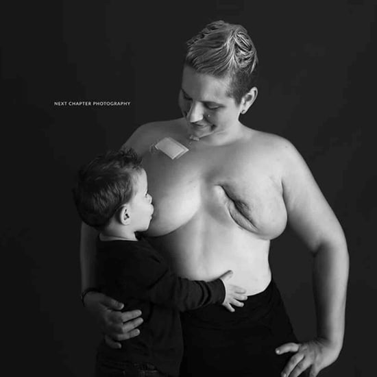 Mom's Photo of Breastfeeding With Breast Cancer