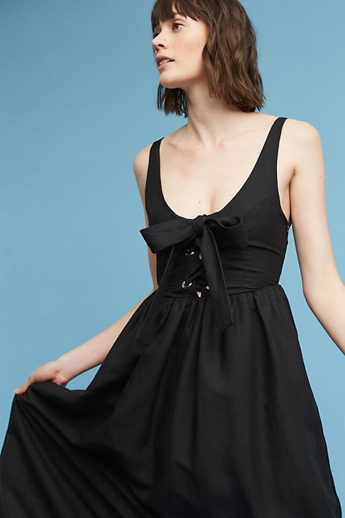 Mara Hoffman Myriam Linen Midi Dress | Best Black Dresses 2017 ...