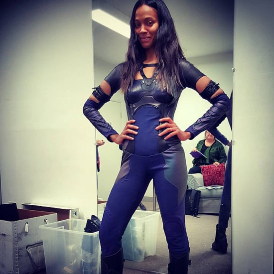 Zoe Saldana Gets Back Into Guardians of the Galaxy Costume