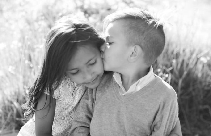 Carter and his 8-year-old sister, Sophia.
