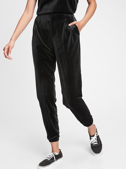 velvet joggers gap