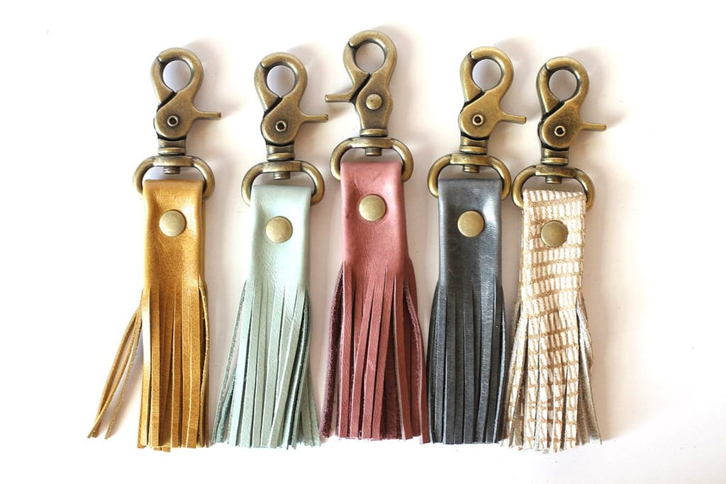 Leather Tassel Keychain