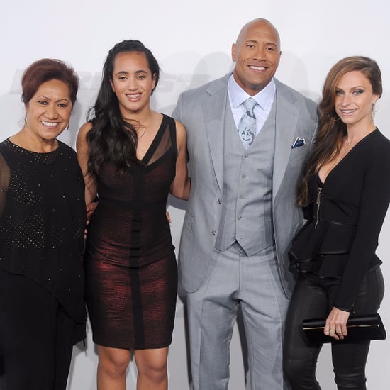 Dwayne Johnson and His Family at Ballers Premiere July 2016 | POPSUGAR ...