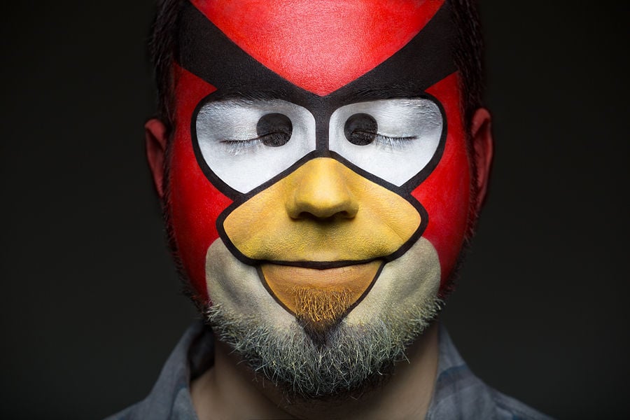 Angry Birds Pop Culture Makeup Transformations Popsugar Beauty