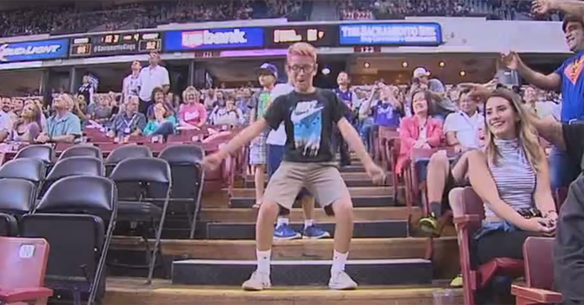 Funny Kid Dancing at Sacramento Kings Game POPSUGAR Family