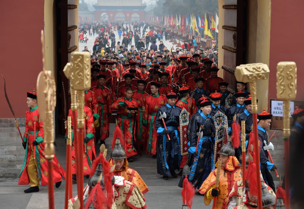 A Chinese New Year parade took place in Beijing.