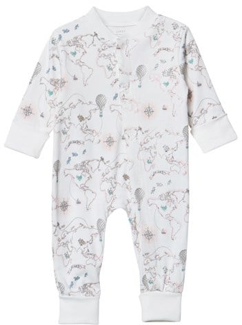 Livly Pink World Map Babygrow ($47)