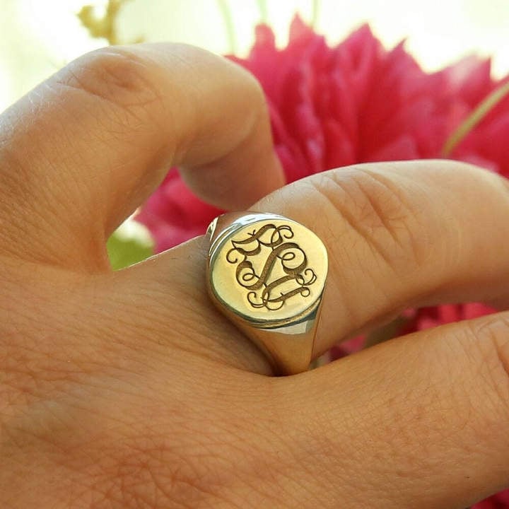 Etsy Signet Personalized Engraved Ring