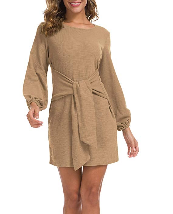 Lionstill Tie-Waist Sweater Dress