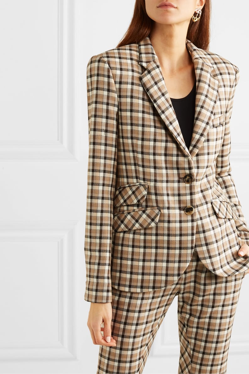 Paco Rabanne Checked Wool-Twill Blazer