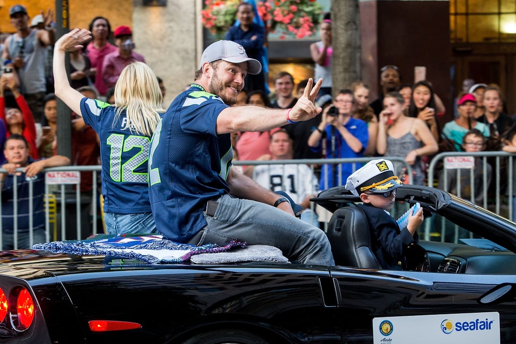 Chris Pratt and Anna Faris at Seafair Torchlight Parade 2016