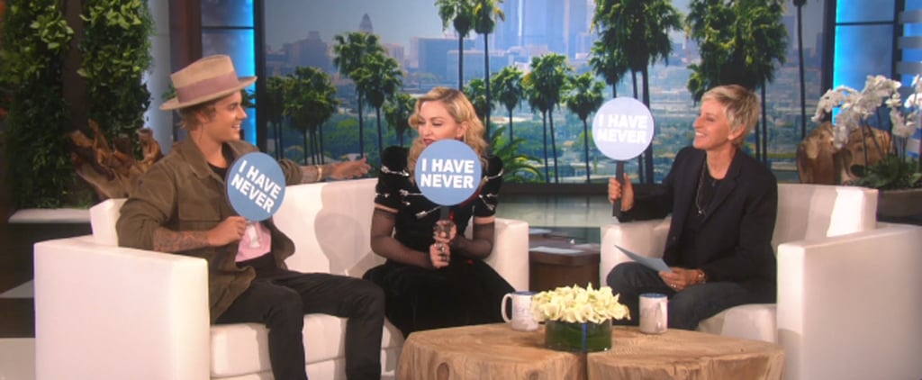 Madonna and Justin Bieber on The Ellen DeGeneres Show