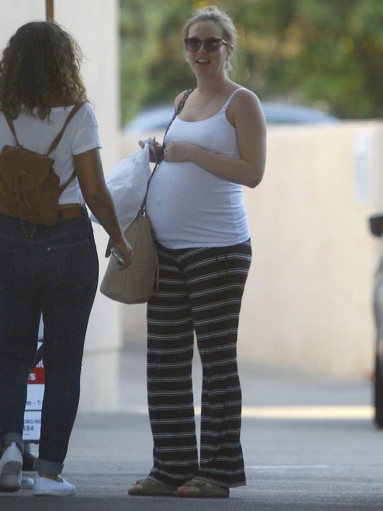 Leighton Meester Baby Bump in LA Pictures