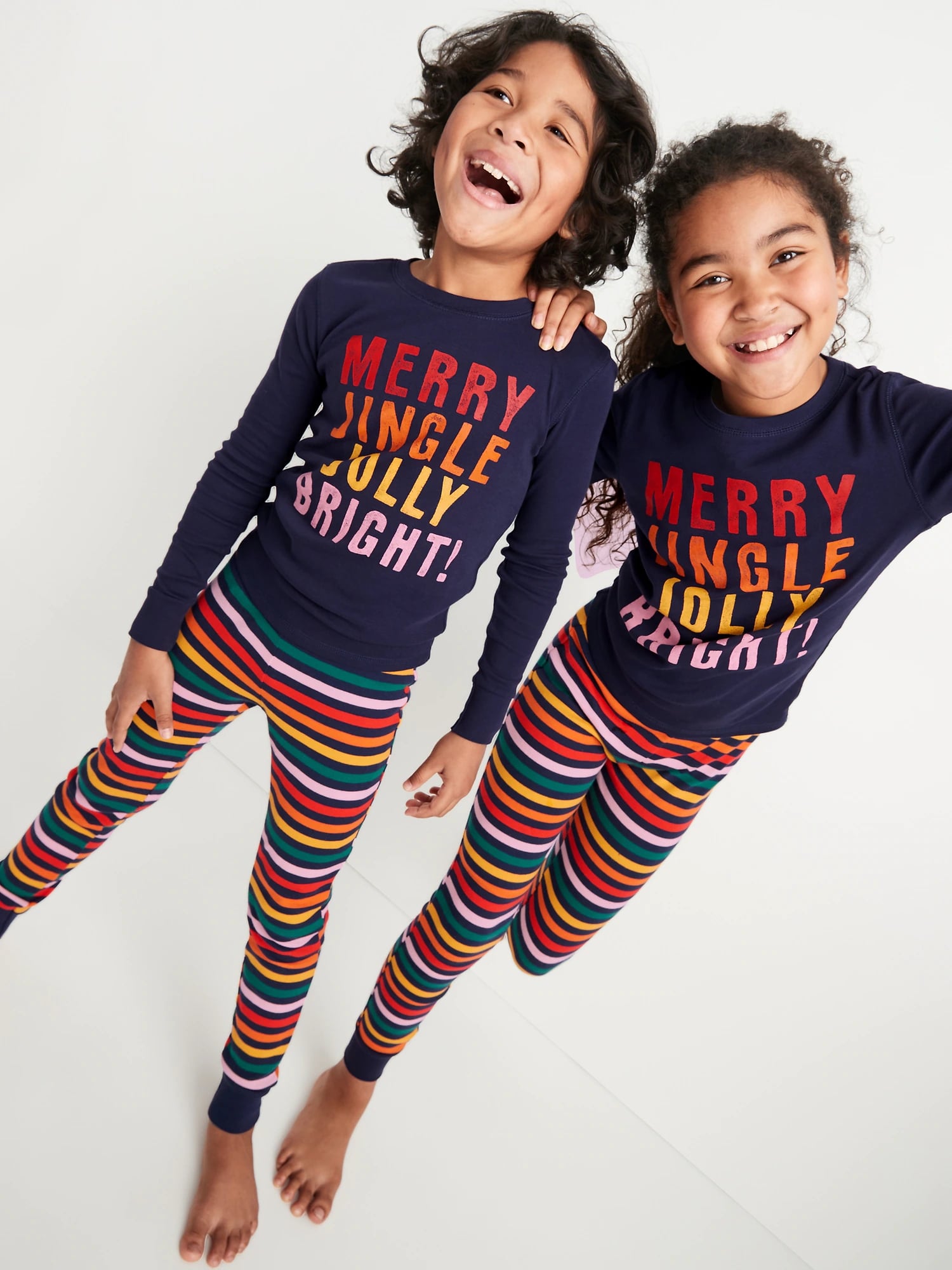 Gender-Neutral Graphic Snug-Fit Pajama Set for Kids