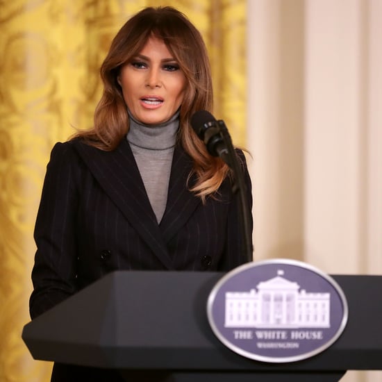 Melania Trump's Gray Turtleneck Sweater