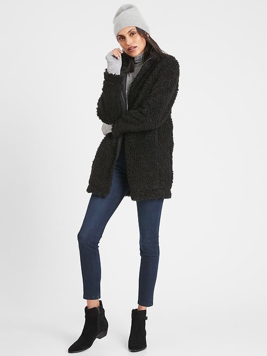 banana republic teddy coat