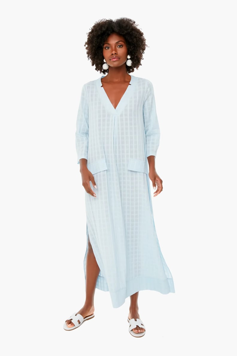 Best Lightweight House Dress: Tuckernuck Light Blue Carolina Caftan