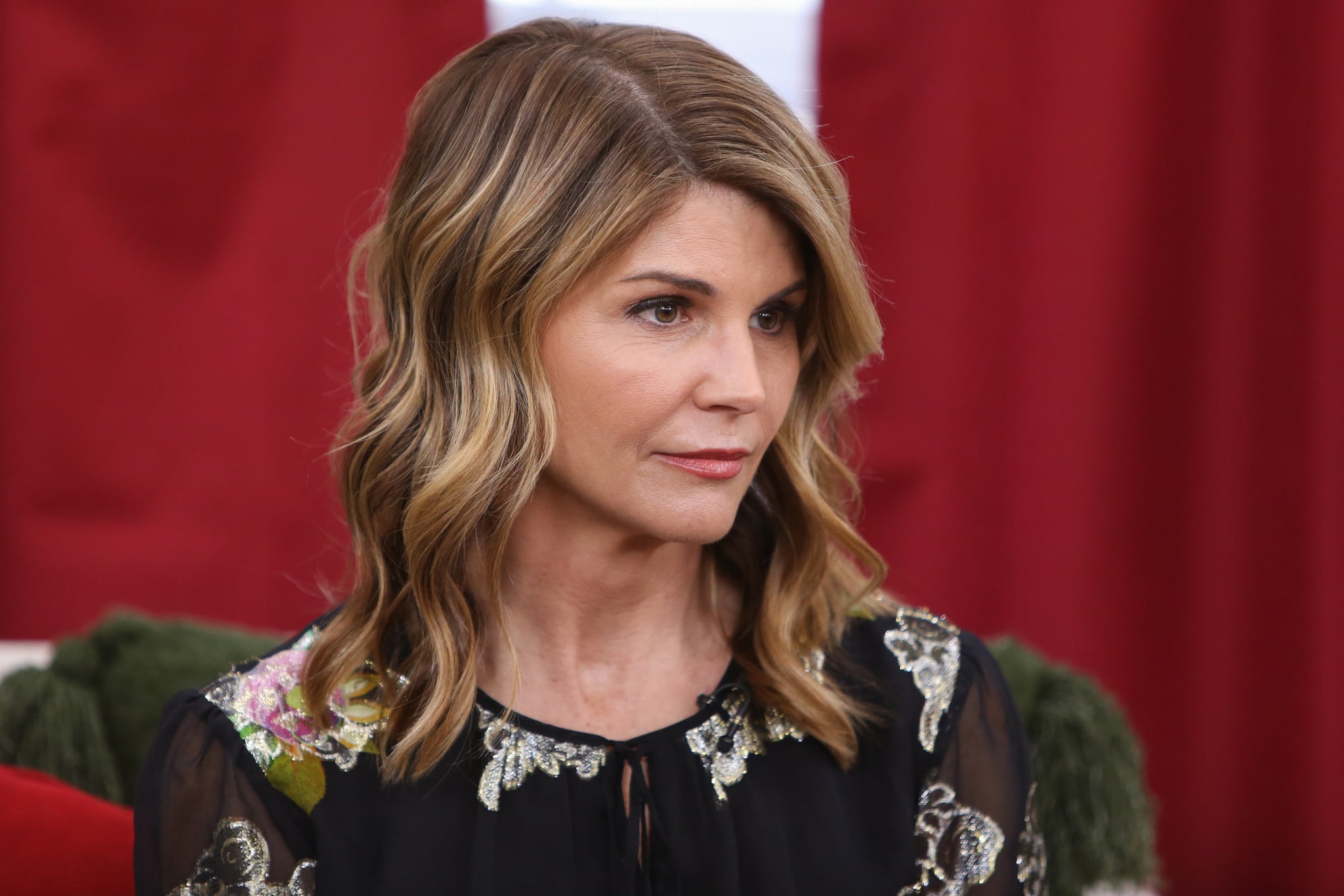 UNIVERSAL CITY, CALIFORNIA - DECEMBER 19: Actress Lori Loughlin visits Hallmark's 