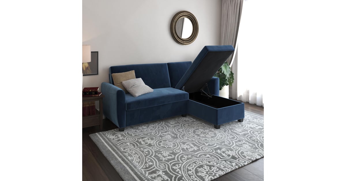 dhp noah sectional sofa bed