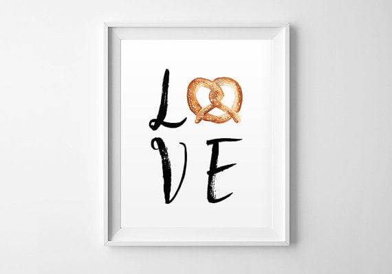 Love Pretzel Wall Art