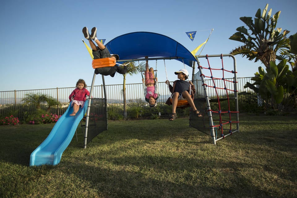 IronKids Refreshing Water Mist Swing Set POPSUGAR Family