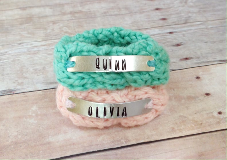 Personalized Identical Twin Knit Bracelets