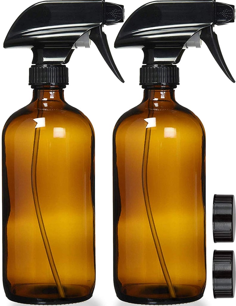 Best Reusable Bottles: Sally's Organics Empty Amber Glass Spray Bottles With Labels
