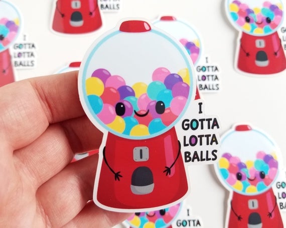 Gumball Vinyl Laptop Sticker