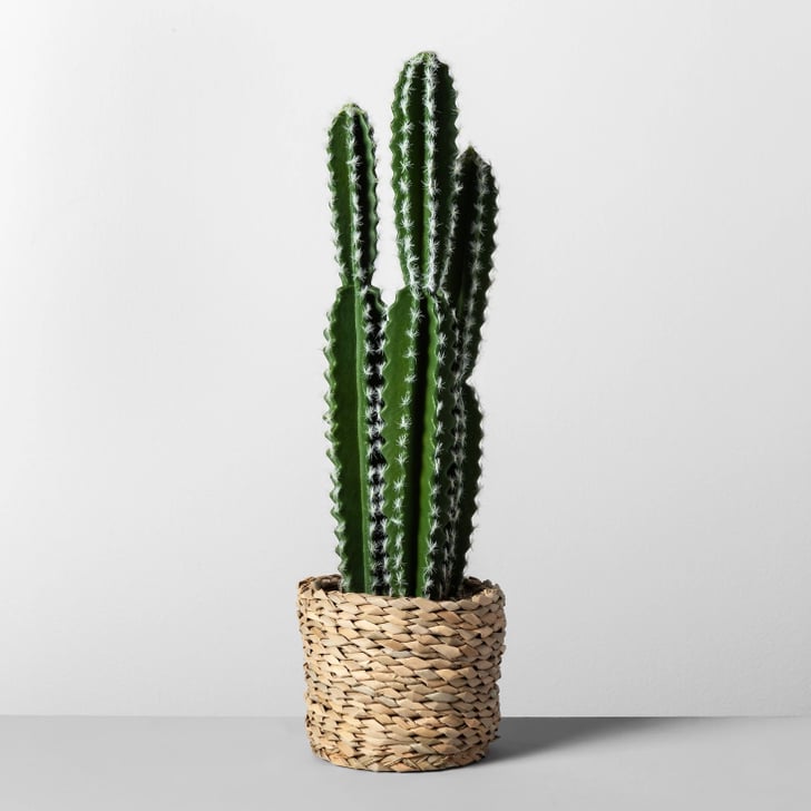 Artificial Cactus in Basket Best Target Decor Under 50 POPSUGAR