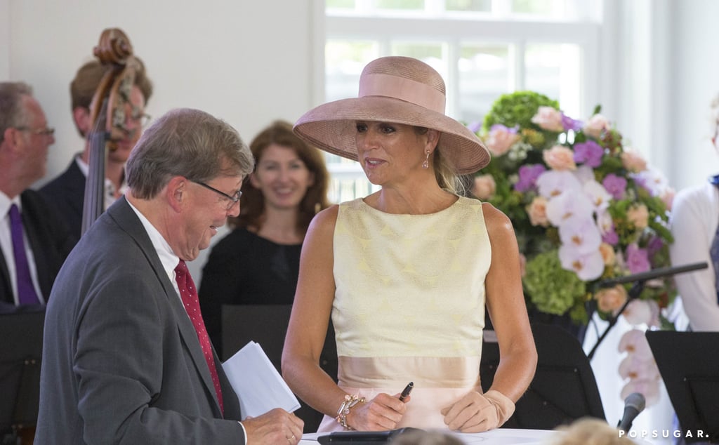 Queen Maxima Wears Pastels