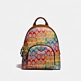 coach lowline low top sneaker in rainbow signature canvas