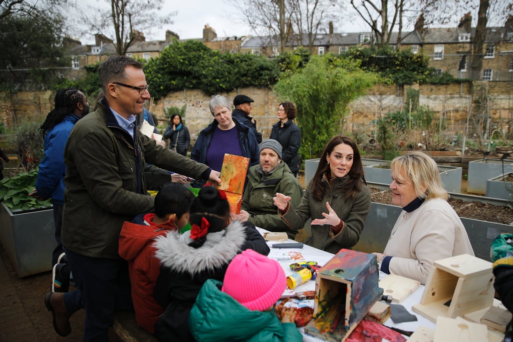 Kate Middleton Visits King Henry’s Walk Garden January 2019 POPSUGAR