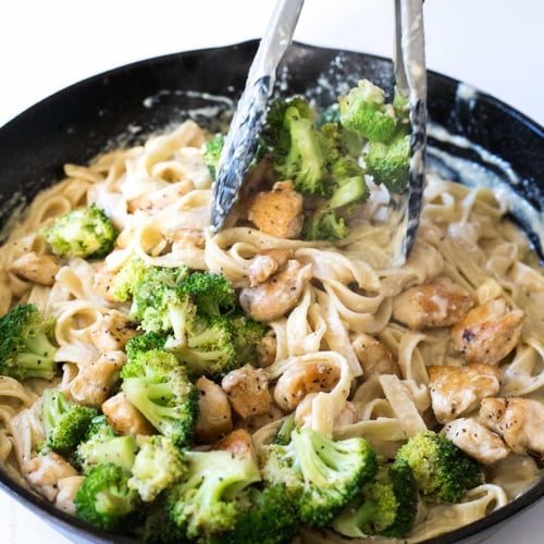 Broccoli Chicken Fettuccine Alfredo Recipe | POPSUGAR Food