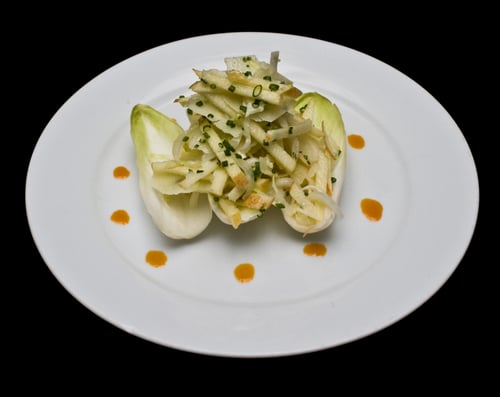 Apple and Endive Boats Apple and Endive Boats