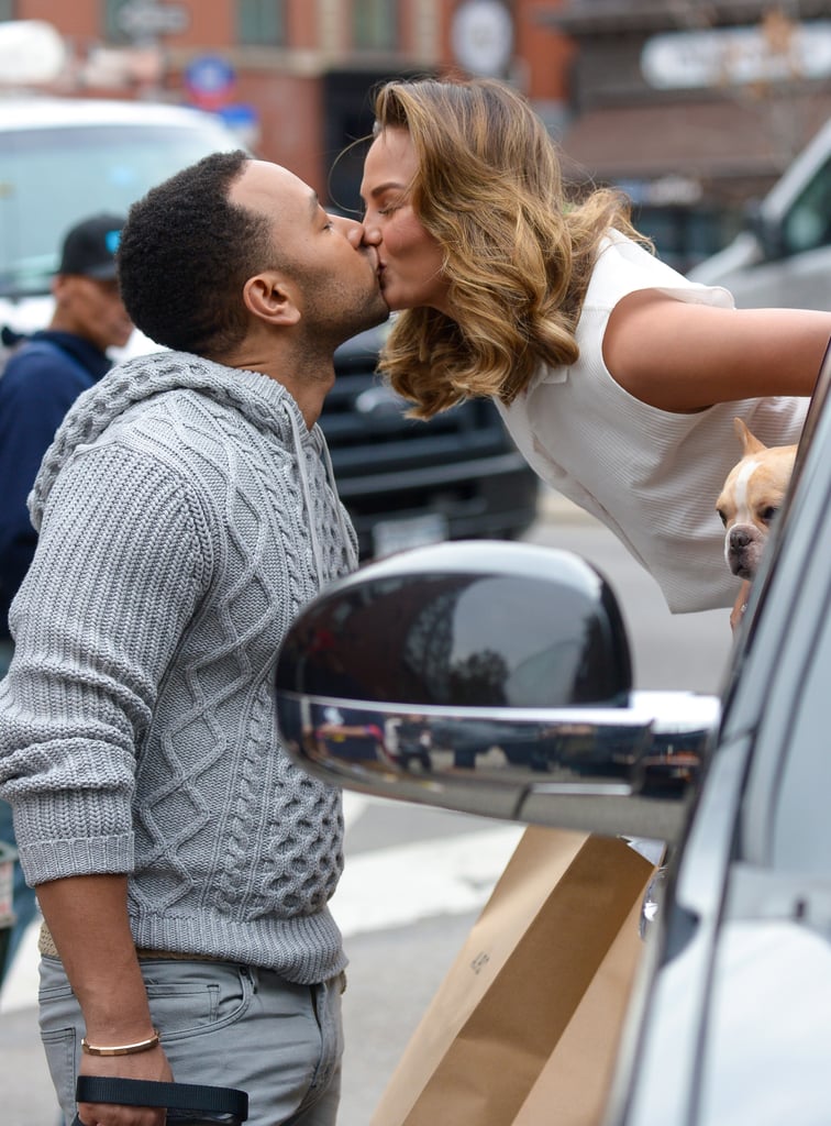 Chrissy Teigen and John Legend Kissing on Photo Shoot