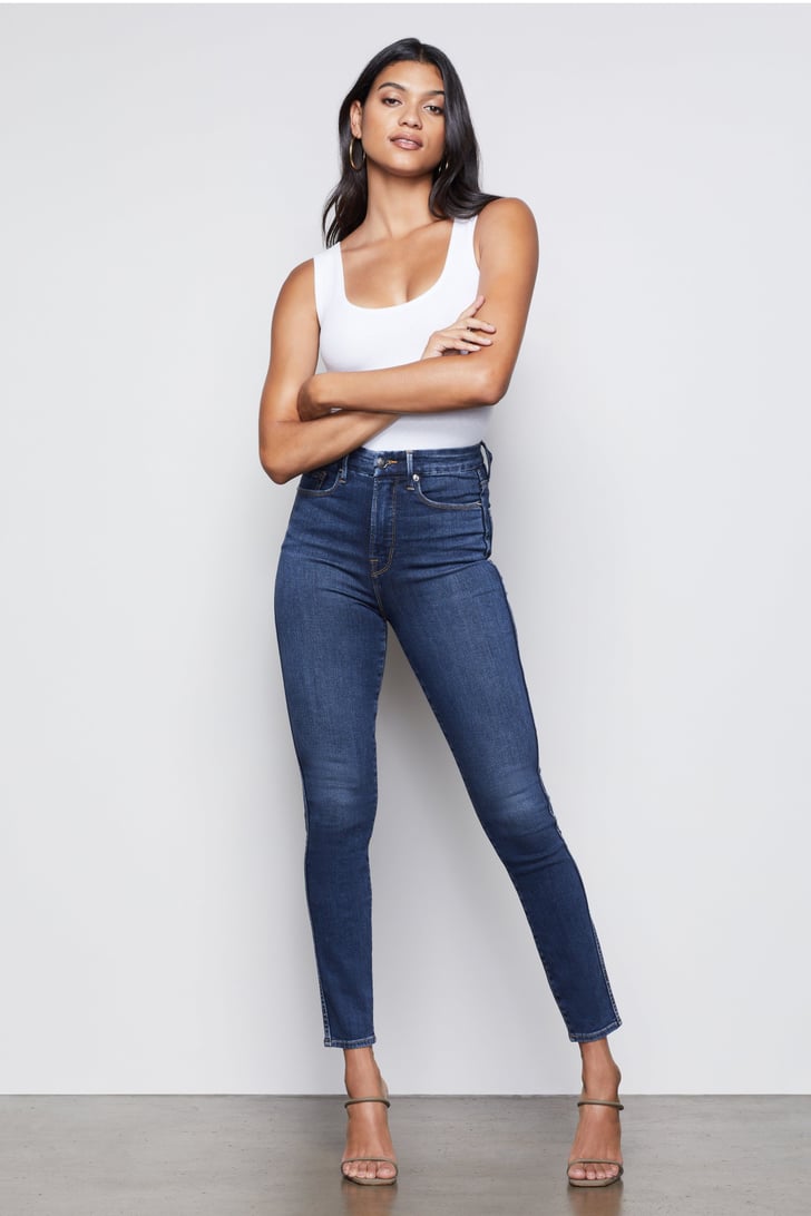 Good American Good Curve Skinny Jeans in BLUE353 | Good American Good ...