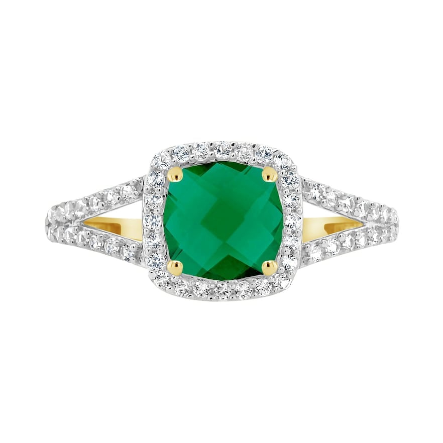 Kohl's 10K Yellow Gold 7mm Cushion Gemstone Ring