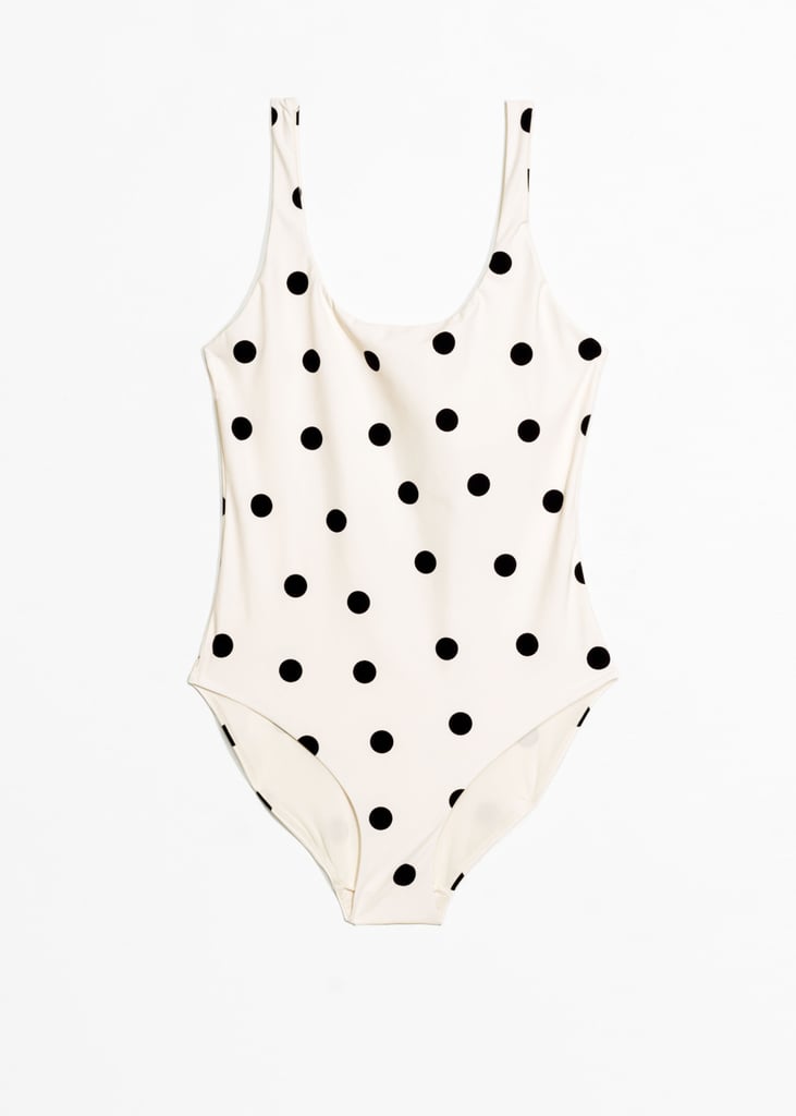 Dotted Scoop Back Swimsuit