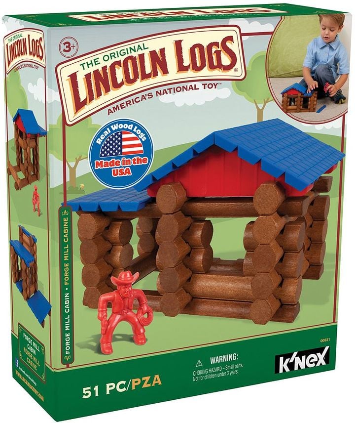 Lincoln Logs 51-Piece Forge Mill Cabin Set