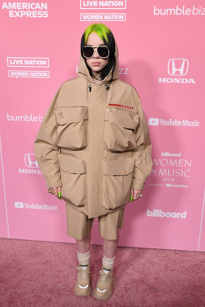 Billie Eilish Wearing Prada at Billboard Women in Music | POPSUGAR Fashion