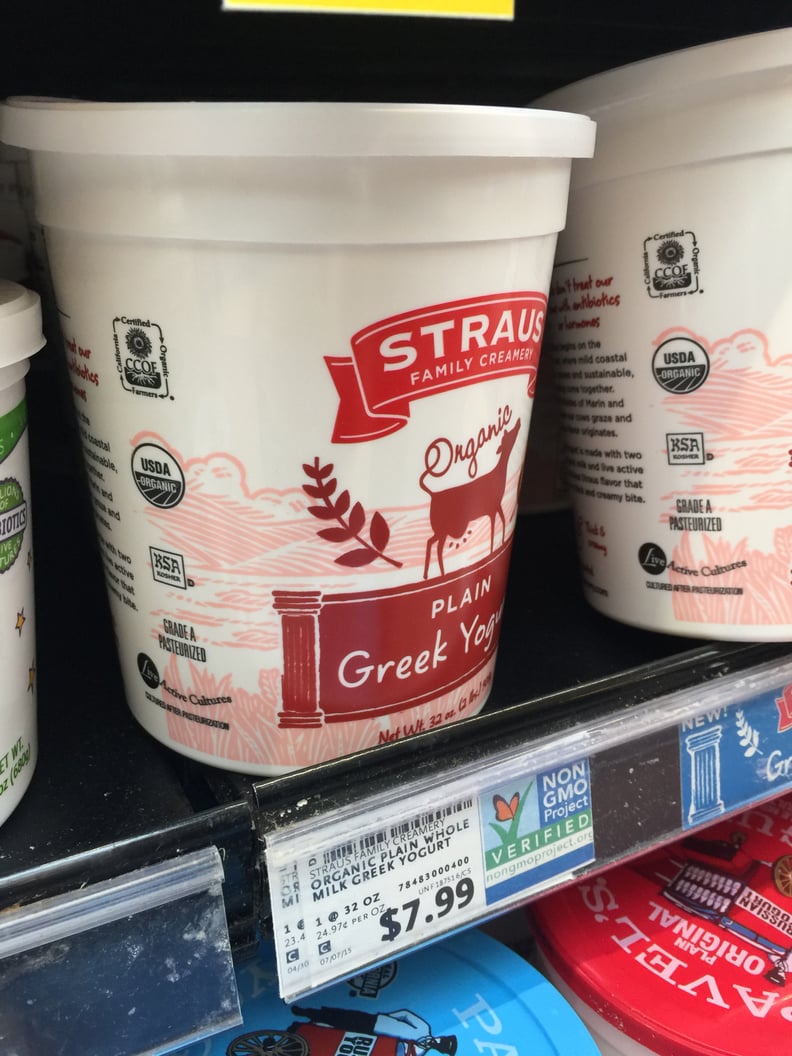 Best Whole Foods Product: Straus Organic Plain Greek Yogurt ($8)