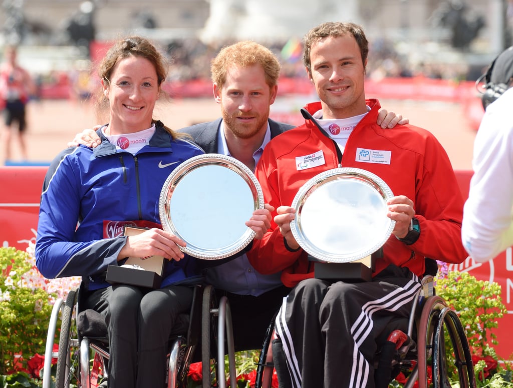 Prince Harry at London Marathon 2016 Pictures