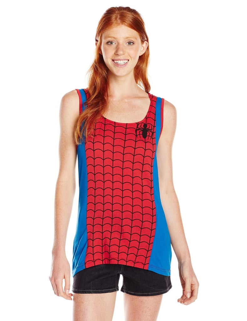 Spiderman Her Universe Juniors' Marvel Spider-Man Hooded Tank Top ($35)