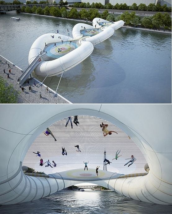 Trampoline Bridge, Paris