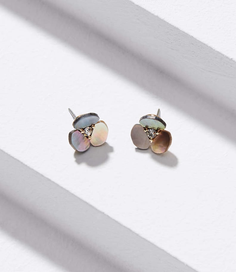 Loft Shell Floral Stud Earrings