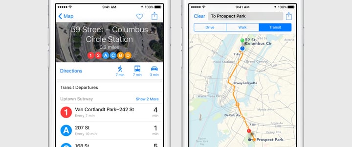 Apple Maps Tells You the Nearest Train Exit